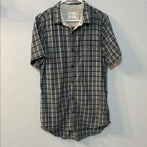 on the byas Gray Casual Button Down Shirt size large